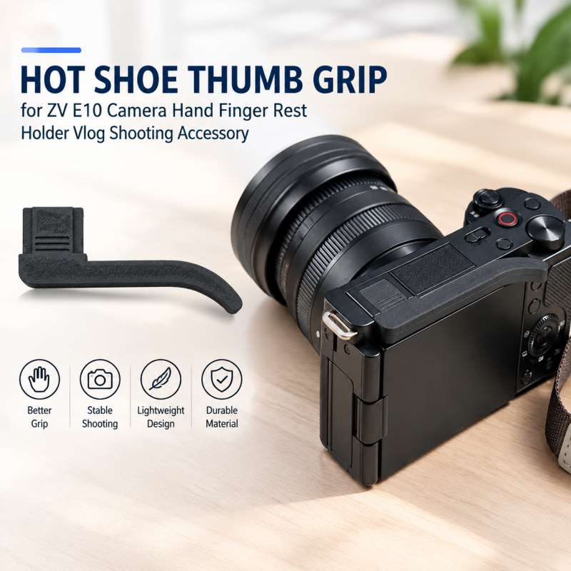 Hot Shoe Thumb Grip for ZV E10 - огляд і ціна Sony Camera Zv-E10